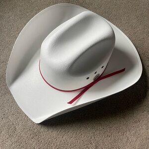 Smithbilt Calgary Stampede “Lona Tourismo” White Straw Cowboy Hat Large